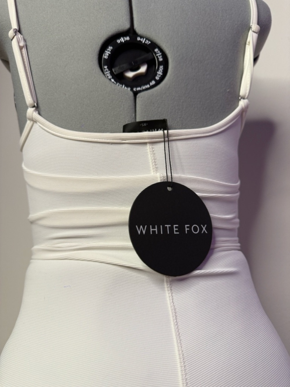NWT Sexy Playsuit Clearly Into You Off White Romper Bodycon XS - Picture 6 of 9